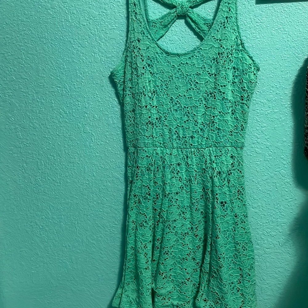 Mint green short dress. Rarely used. Size:M